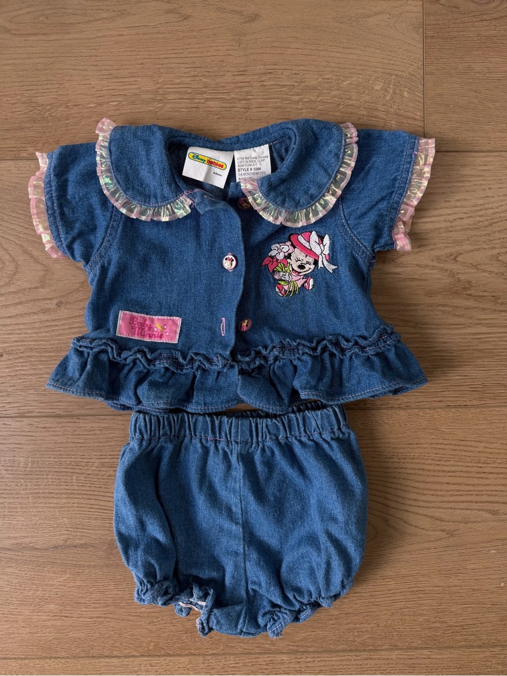 Vintage baby Disney Minnie Mouse denim set